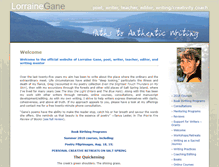 Tablet Screenshot of lorrainegane.com